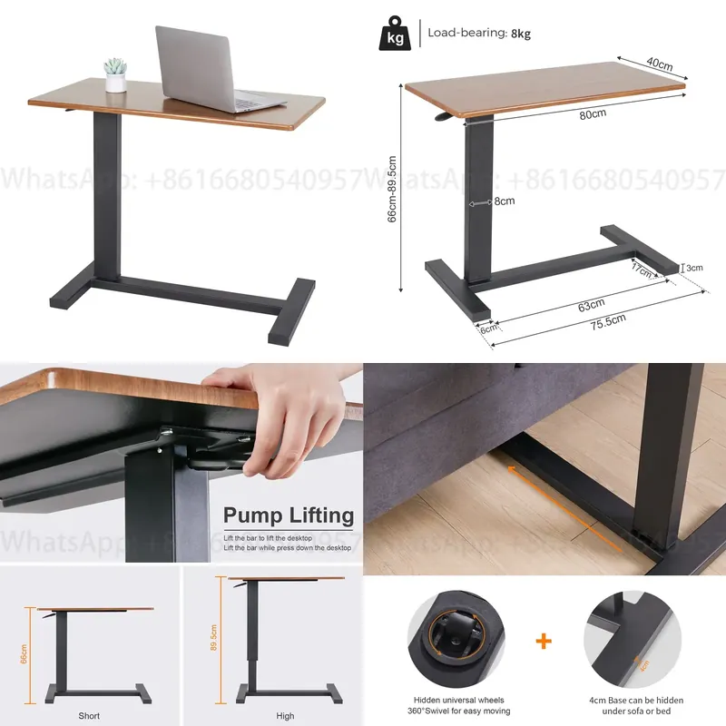 Laptop Stand - 移動式ベッド上ノートパソコンテーブル、オフィス、家庭、医療機関、学校向け
