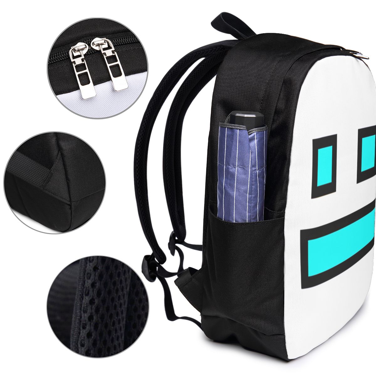 ビデオゲーム ジオメトリーダッシュ バックパック トラベルノ - Laptop Bag のレビューと価格