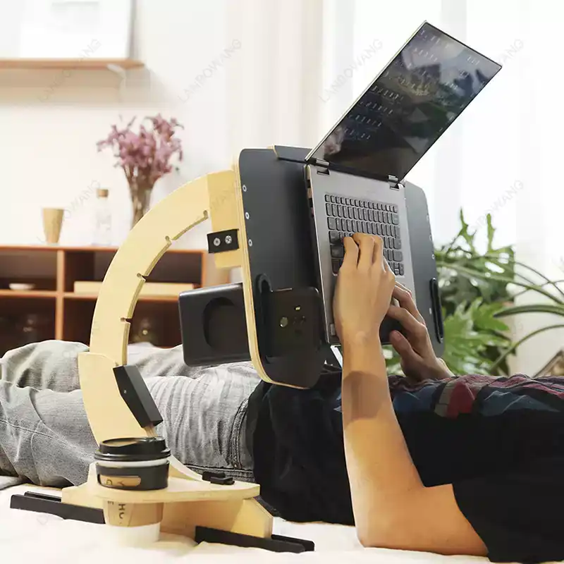 アルミ合金製折りたたみ式ラップデスク、調整可能な人間工学に基 - Laptop Stand のレビューと価格