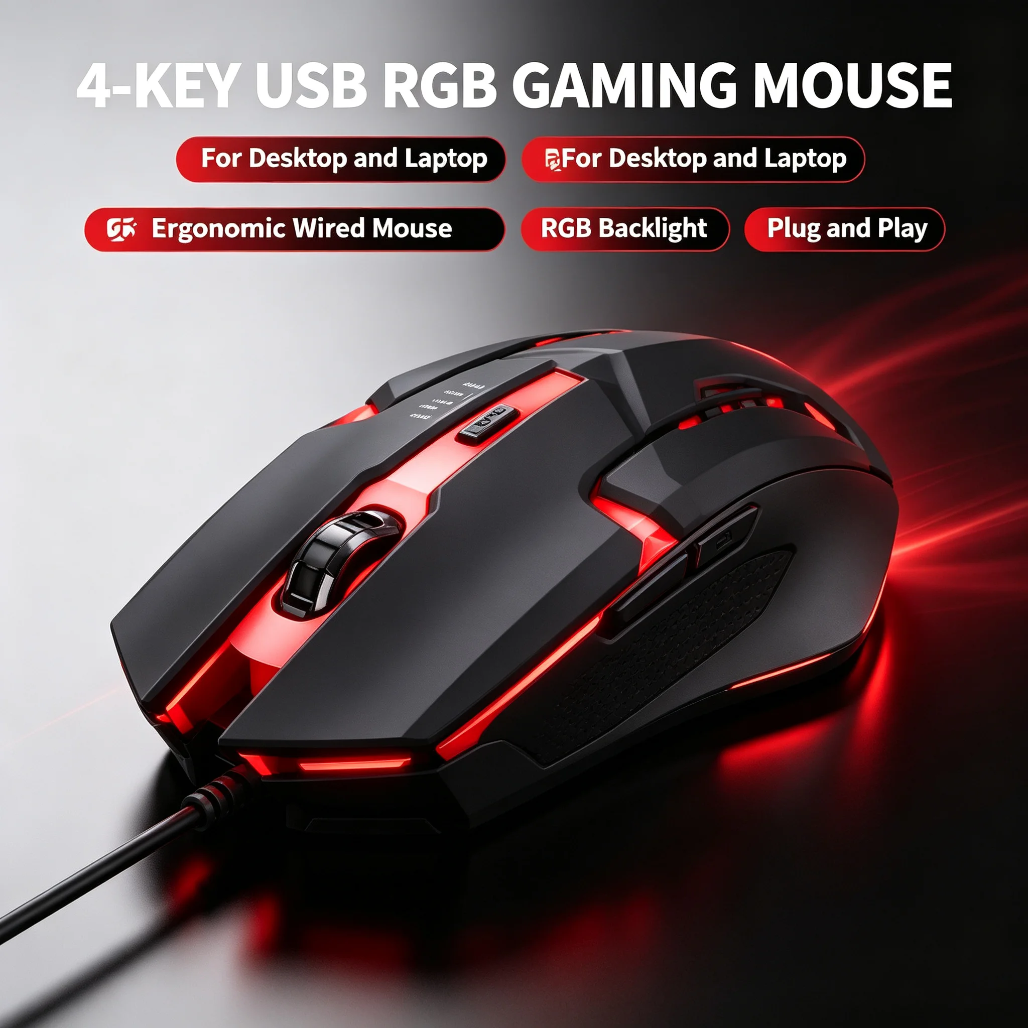 最新の高品質エルゴノミックゲーミングマウス。デスクトップPC - Laptop Mouse のレビューと価格