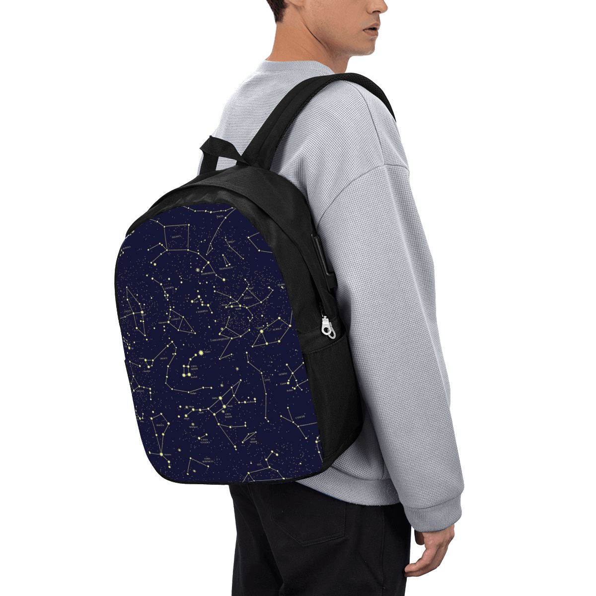 夜空黄金の天体星星座バックパック旅行ノートブックバッグコンピ - Laptop Bag のレビューと価格