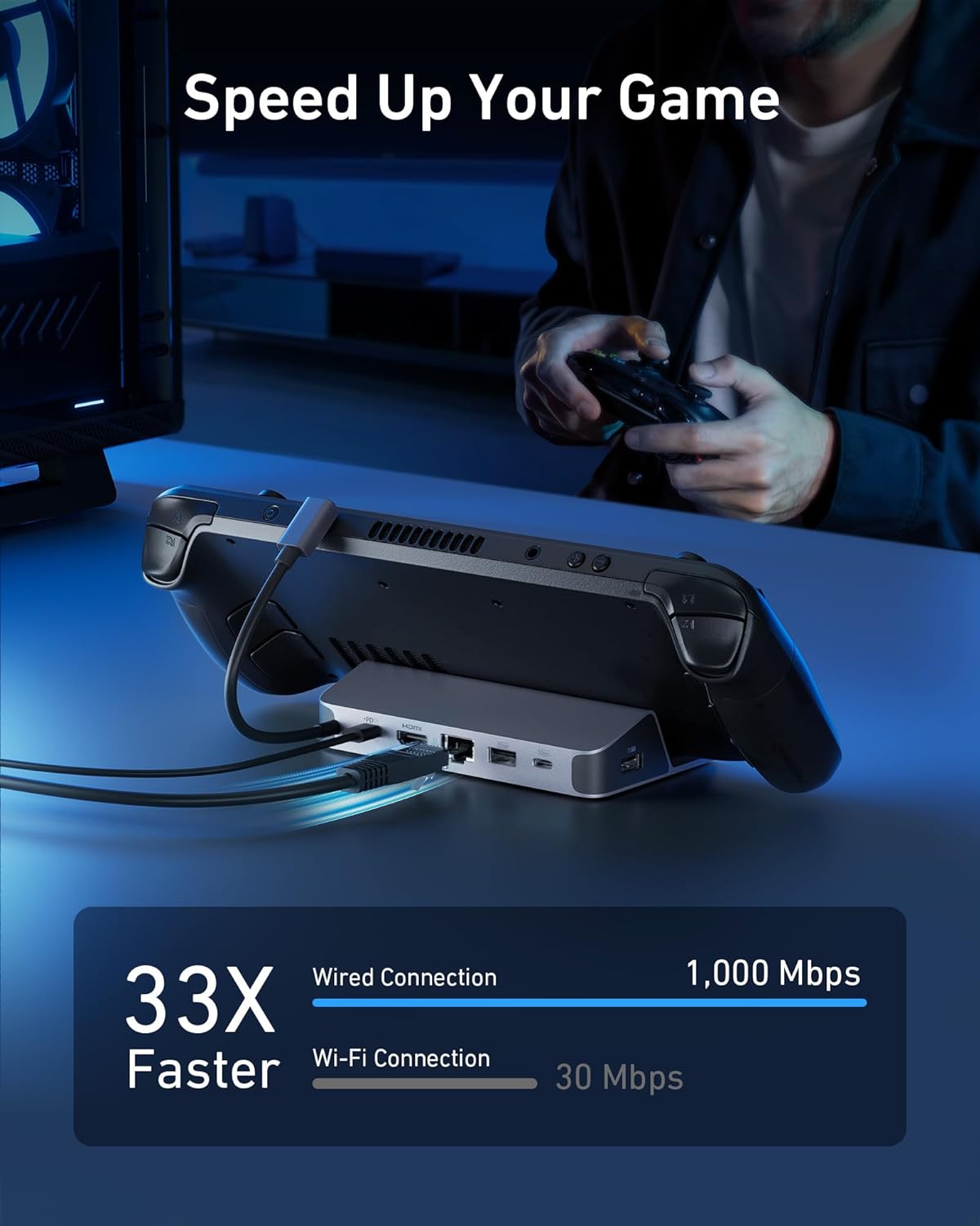 Anker スチームデッキ/ROG Ally用充電ステーショ - Usb C Hub のレビューと価格