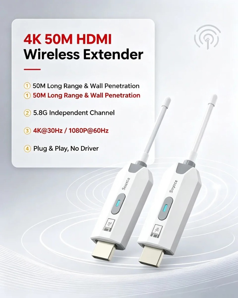 ポイントツーポイント4Kデコード対応HDMI互換ワイヤレスエ - Hdmi Cable のレビューと価格