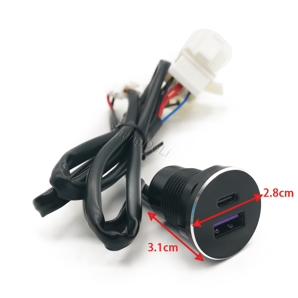 1PC車載デュアルUSBコンセント充電器ソケットシガーライタ - Usb C Hub のレビューと価格