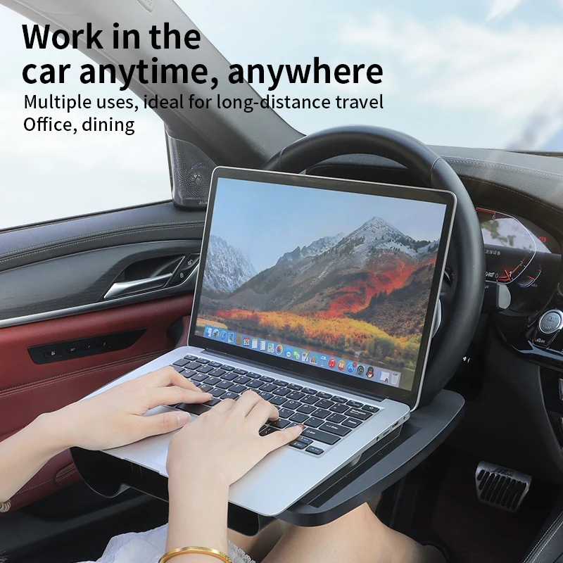 多機能カーラップトップデスクスタンド。折りたたみ式のステアリ - Laptop Stand のレビューと価格